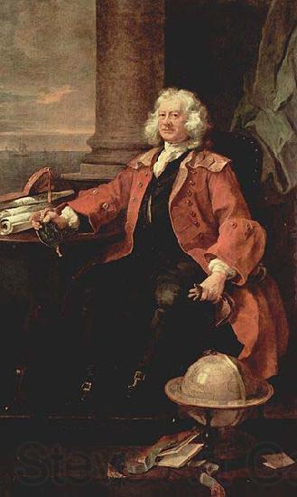 William Hogarth Hogarth portrait of Captain Thomas Coram Spain oil painting art